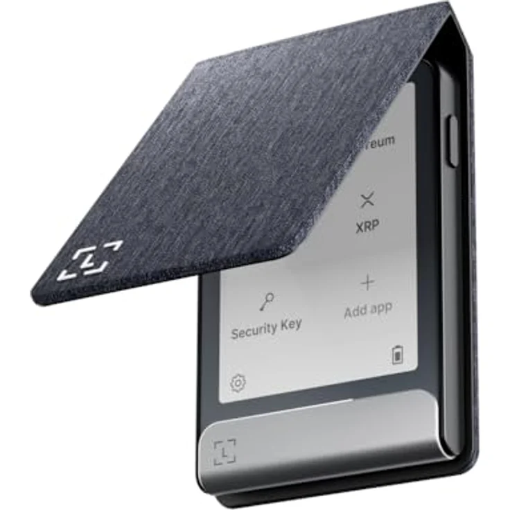 Ledger Flex Magnet Folio - Schutz für Krypto-Wallets mit Touchscreen - Business Charcoal - Magnetische Integration, langlebiges Nylon, Mikrofaser-Schutz – Bild 3