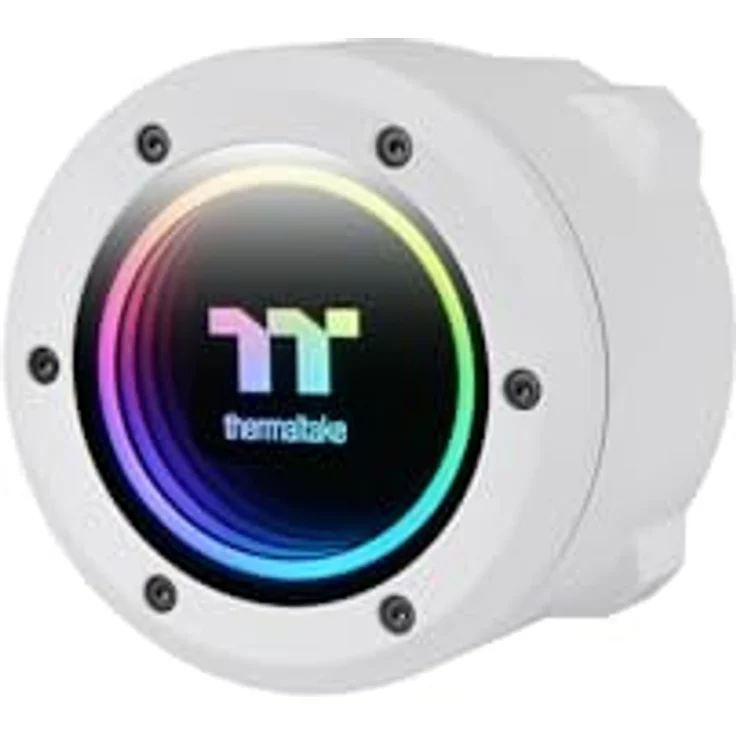 Thermaltake TH240 V2 ARGB Sync CPU Liquid Cooler Snow Edition All-In-One - Für kleine und mittlere Gehäuse geeignet, Abstimmung mit CT120 ARGB-Lüftern möglich, Infinity-Mirror-Design, Intel & AMD kompatibel – Bild 2