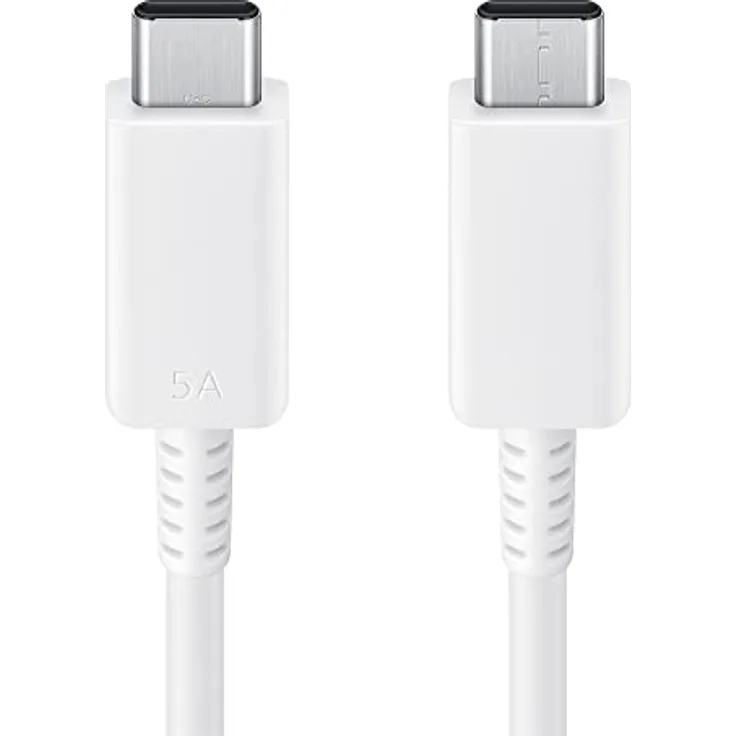 Samsung EP-DX510 USB Type-C auf USB Type-C Kabel, Datenkabel, Ladekabel, 1,8 m, 5A, Weiß