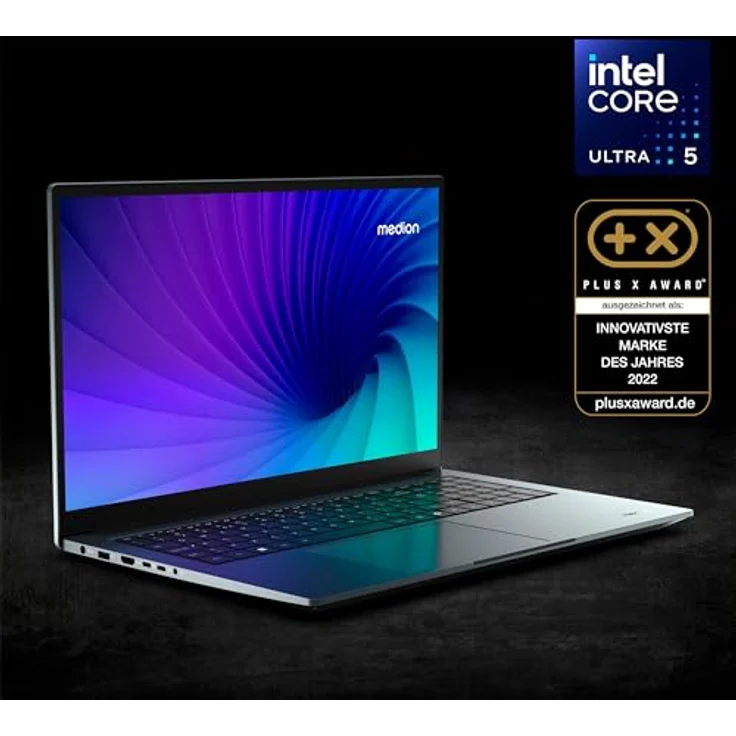 MEDION S20 Laptop, Intel Core Ultra 7 155H, 16GB DDR5 RAM, 1TB PCIe SSD, 100% sRGB, Mattes 17,3 Zoll Full HD Display, WLAN, Win 11 - Preisvergleich – Bild 2