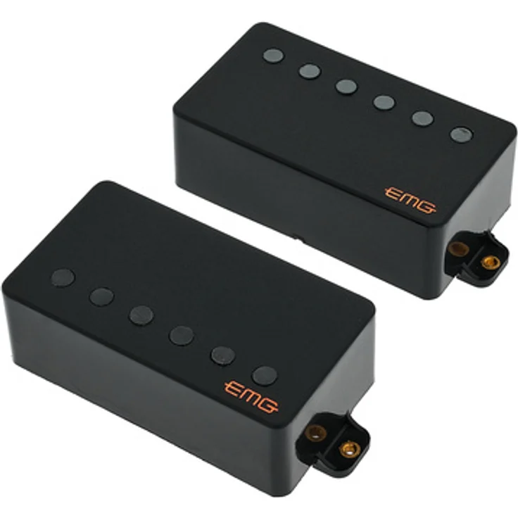 EMG 57/66 TW Set BK, Aktives Tonabnehmer Set für E-Gitarre mit Humbucker- und Single-Coil-Sounds, Schwarz – Bild 1