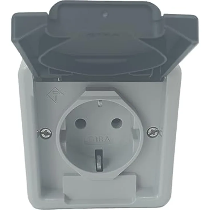 GIRA 444030 Steckdose mit Klappdeckel IP44
