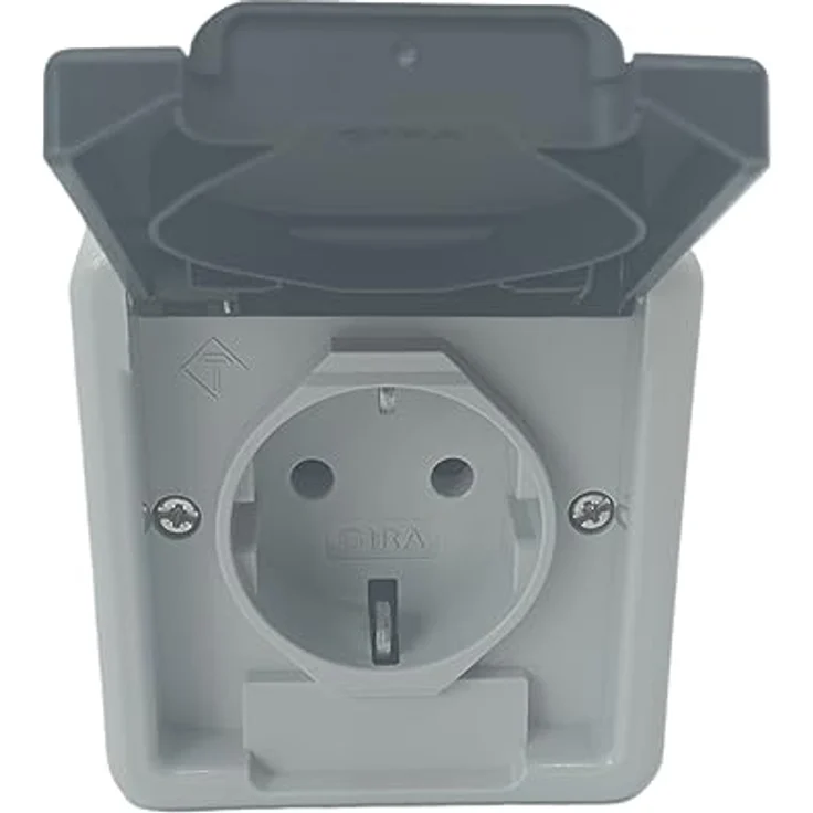 GIRA 444030 Steckdose mit Klappdeckel IP44 – Bild 1