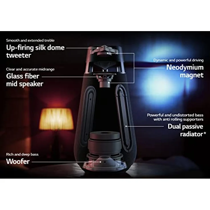 LG Electronics XBOOM 360 X03 Bluetooth-Lautsprecher – Bild 5