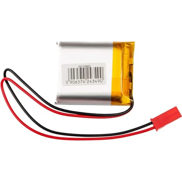 Akyga AKY0662, 3.7V 1050mAh Lithium Polymer Akku mit PCM und JST 2-Polig Anschluss, ideal für tragbare Geräte – Bild 2