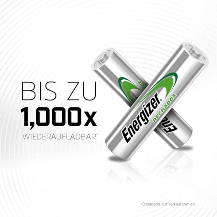 Energizer Wiederaufladbare Batterien AAA, Recharge Universal, 4 Stück – Bild 4