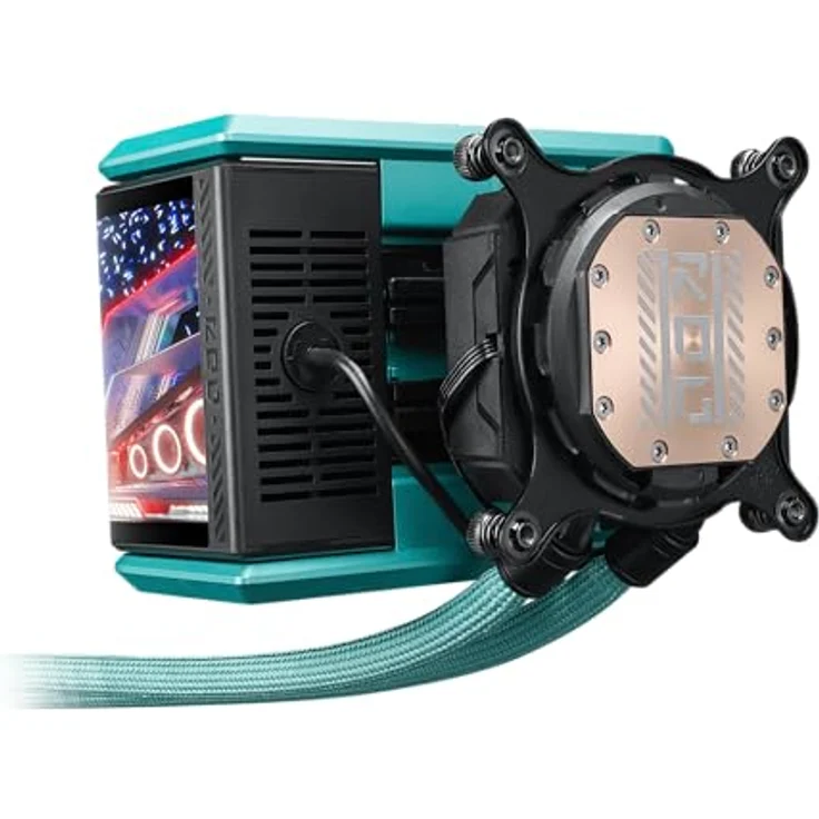 ASUS ROG Ryuo IV SLC 360 ARGB Hatsune Miku, CPU Wasserkühler mit 6,67" AMOLED-Display und vorinstallierten ARGB-Lüftern, Mehrfarbig – Bild 3