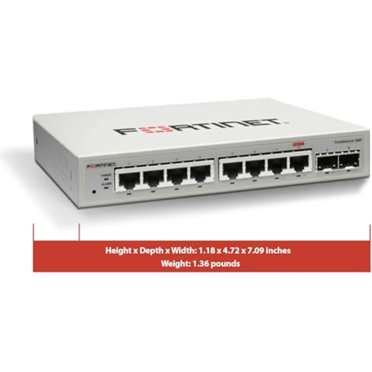 Fortinet FS-108F L2 Switch - 8 x GE RJ45, Netzwerkswitch mit 8 Ports – Bild 3