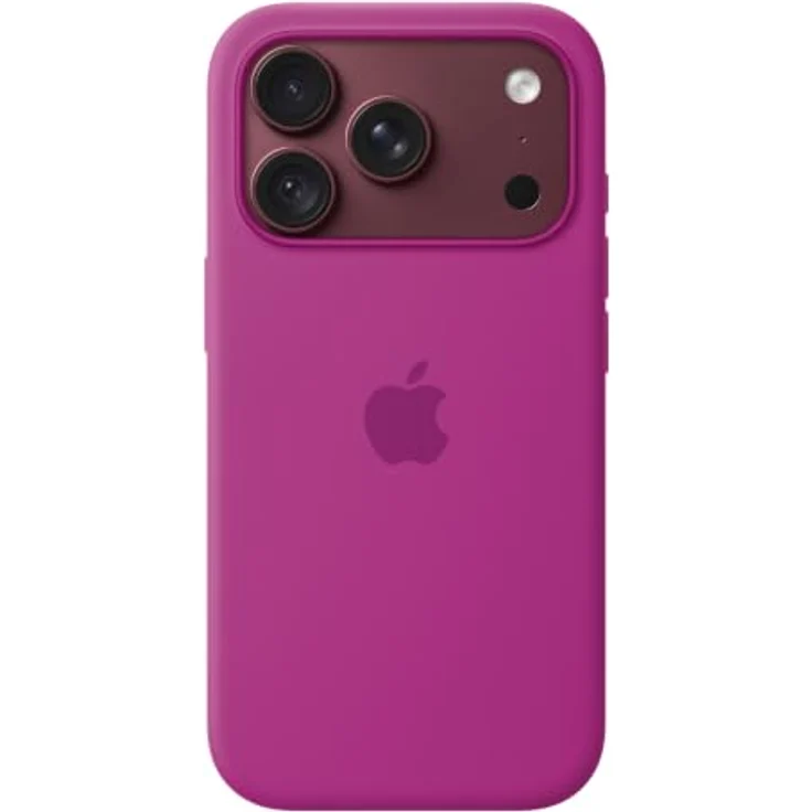 Apple Silicone Case iPhone 18 Pro, Magenta, MagSafe kompatibel mit Mikrofaser-Futter und optimalem Schutz – Bild 1