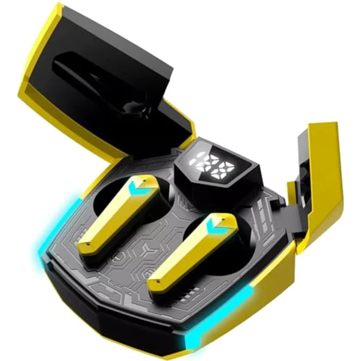 CANYON GTWS-2 In-Ear Kopfhörer, Bluetooth 5.3 mit Berührungssteuerung und Gaming-Modi, Gaming Yellow – Bild 2