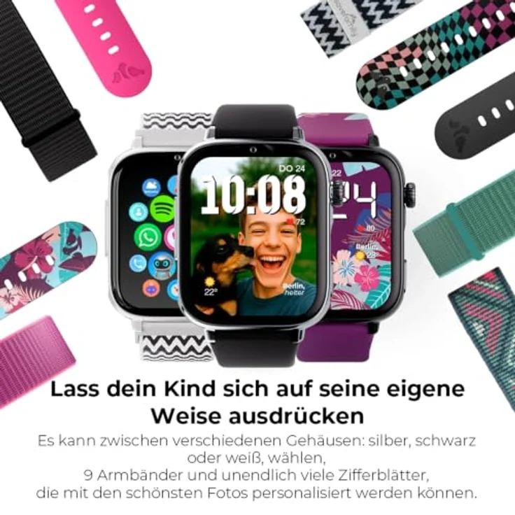 SaveFamily SaveWatch Plus 2, Kindersmartwatch mit GPS, Kamera, SOS Knopf und Nano SIM – Bild 8