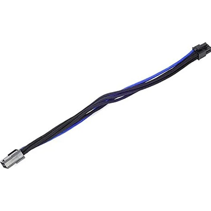SilverStone PP07 - Spannungsversorgungs-Verlängerungskabel - PCI-Express-Stromversorgung, 6-polig (M) - PCI-Express-Stromversorgung, 6-polig (W) - 25cm - Schwarz/Blau (SST-PP07-IDE6BA) - Preisvergleich – Bild 5