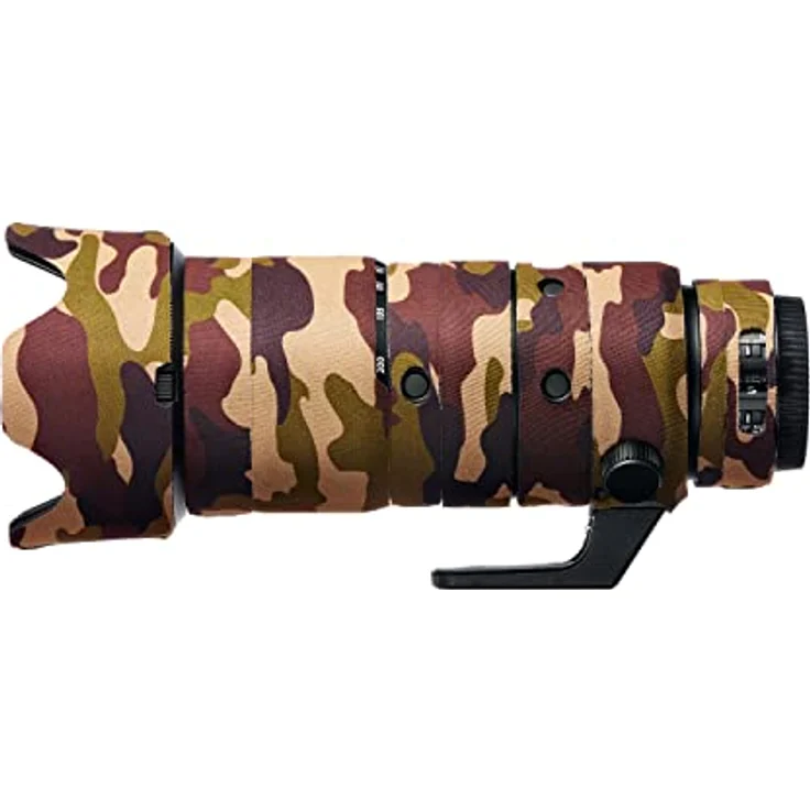 easyCover Lens Oak Objektivschutz für Nikkor Z 70-200mm f/2.8 VR S - Braune Camouflage – Bild 1