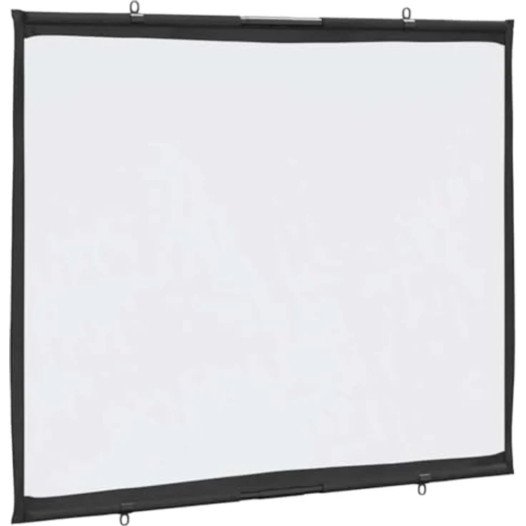 vidaXL Beamer Leinwand 60 Zoll 4:3, Wandhängend, matte Projektionswand für Heimkino und Präsentationen, robust und tragbar – Bild 1