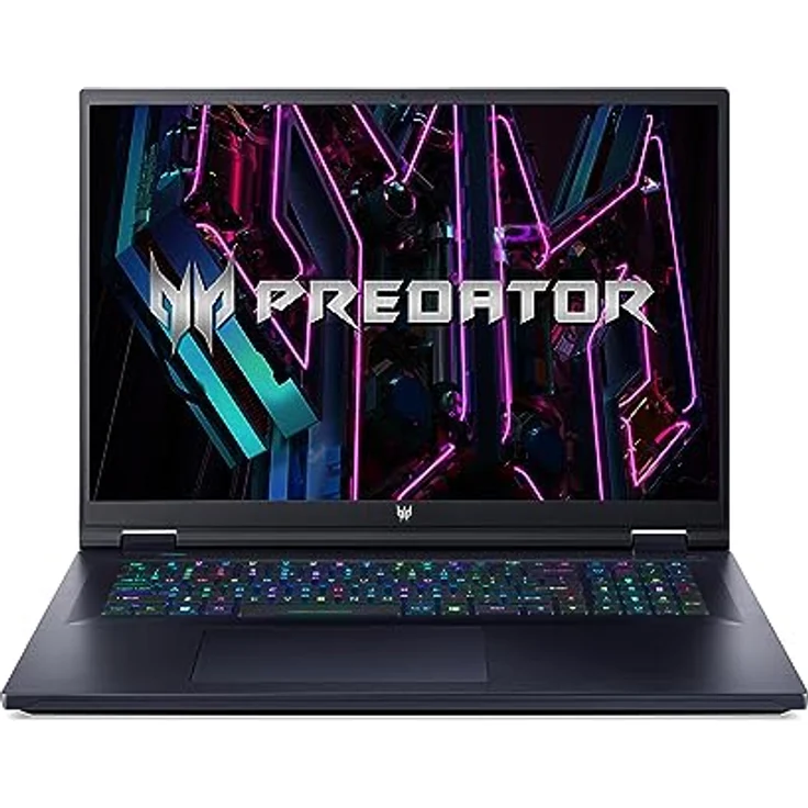 Acer Predator Helios 18 (PH18-71-750Y) Gaming Laptop | 18" WQXGA 165Hz Display | Intel Core i7 13700HX | 32 GB RAM | 1 TB SSD | NVIDIA GeForce RTX 4070 | Windows 11 | QWERTZ Tastatur | schwarz – Bild 1