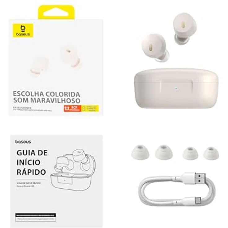 Baseus Bowie E18 TWS Bluetooth-Kopfhörer 5.3 IPX4 ENC, Lavendel – Bild 8