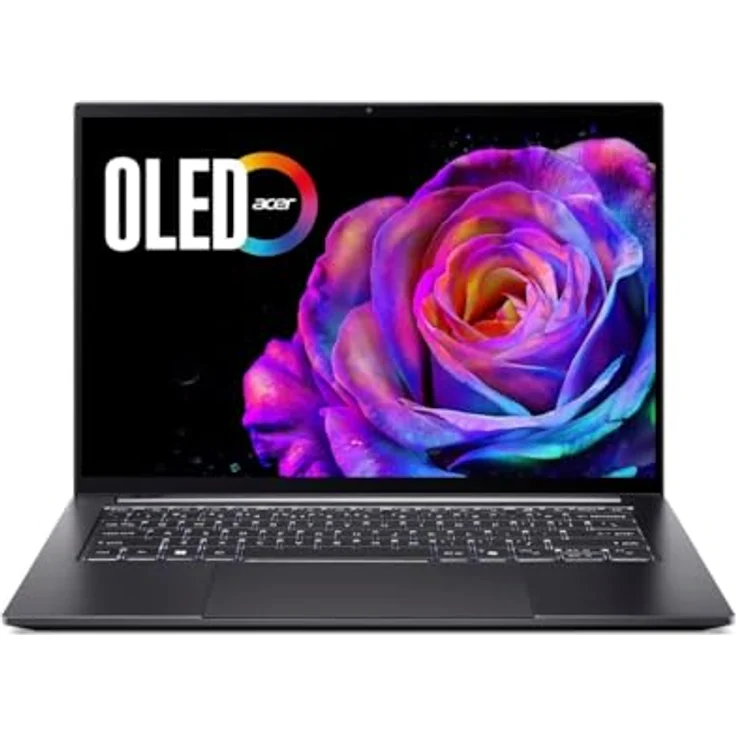 Acer Swift X 14 OLED (SFX14-73G-79BJ), 14,5" WQ2.8K OLED Laptop, Intel Core Ultra 7-255H, 32GB RAM, 1TB SSD, GeForce RTX 5060, grau, Windows 11 – Bild 2