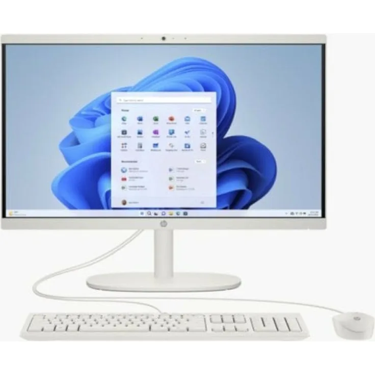 HP All-in-One 22-dg0005ns Intel Celeron N100/8GB/256GB SSD/21,5" Weiß, Full HD, Bluetooth 5.3