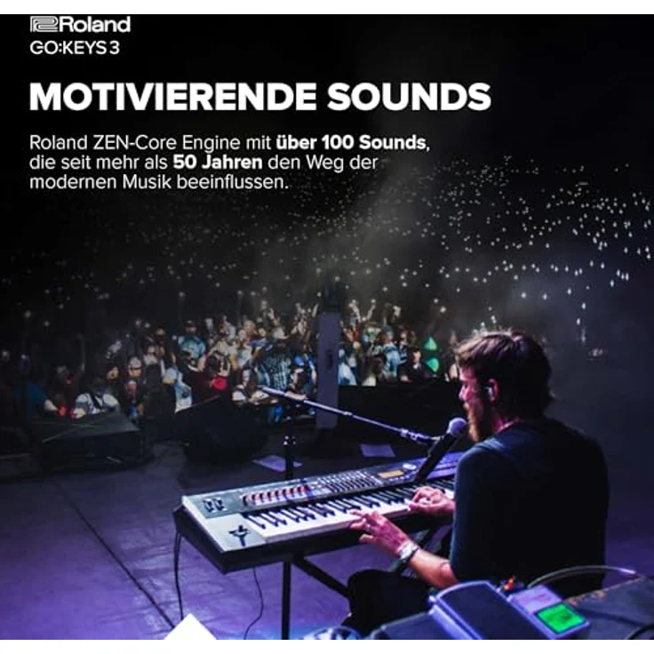 Roland GO:KEYS 3 Music Creation Keyboard | 61 Tasten | ZEN-Core Engine mit über 1000 internen Sounds | Integrierte Stereolautsprecher | Bluetooth Audio/MIDI - Turquoise – Bild 4