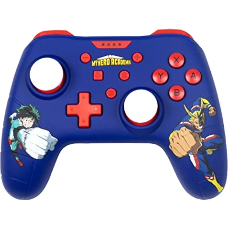 Konix My Hero Academia Wired Controller, Gamepad mit 3 m Kabel und Vibrationsfunktion für Nintendo Switch, Switch 2 und PC, Blau – Bild 1