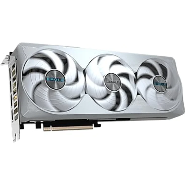 Gigabyte GeForce RTX 5070 Ti Eagle OC Ice SFF 16G Grafikkarte - 16GB GDDR7, 256 Bit, PCI-E 5.0, 2542 MHz Core Clock, 3 x DP 2.1a, 1 x HDMI 2.1b, NVIDIA DLSS 4, RGB-Beleuchtung, GV-N507TEAGLEOC ICE-16GD, blau – Bild 3