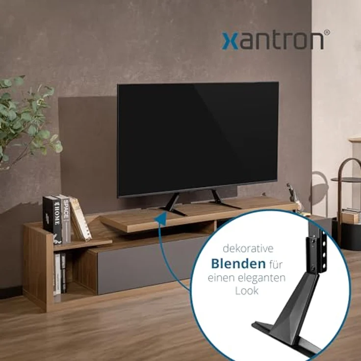 Xantron® TV Ständer Universal für Fernseher bis 75 Zoll, VESA 200x200-800x400, stabiler Standfuß für Samsung, LG, Sony & Co. – Bild 5