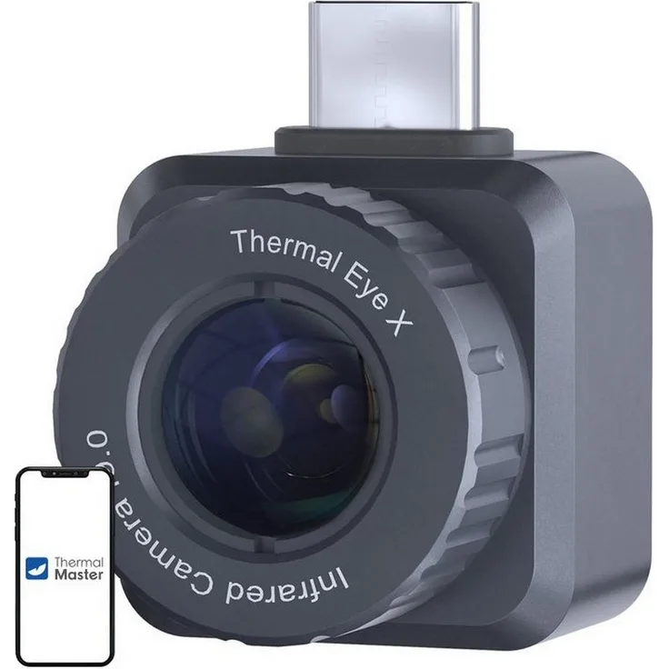 THERMAL MASTER THERMAL MASTER X2 USB-C Mini-Wärmebildkamera, kompakt, anthrazitfarben, Infrarot-Kameramodul, Echtzeit-Wärmebilder