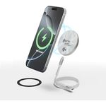 prio Wireless Charger 15W MagSafe Kabelloses Ladegerät, Qi2 Kompatibel mit iPhone 16/15/14/13/12 | Samsung Galaxy, Induktive Ladestation, Aluminium Design