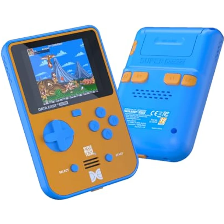BLAZE EVERCADE DATA EAST SUPER POCKET, Handheld-Konsole mit 18 vorinstallierten Arcade-Spielen, 2,8 Zoll IPS Display, USB-C-Laden, 4+ Stunden Akkulaufzeit – Bild 2