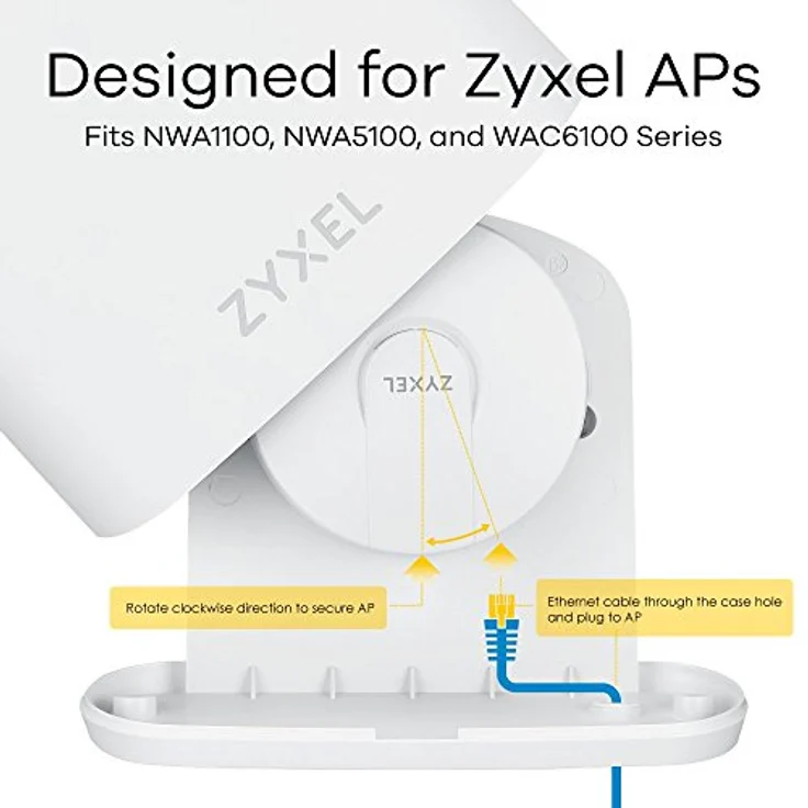 Zyxel ZZ0102F Outdoor AP Leergehäuse, weiß, kompatibel mit NWA11xx/51xx/WAC6103D-I/NAP102/203 Access Points – Bild 5