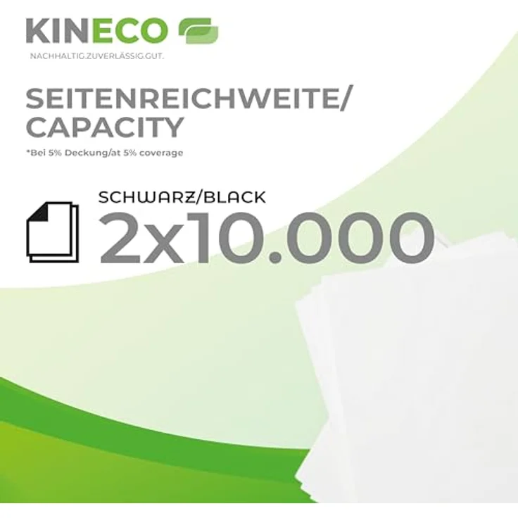 Kineco Toner TK-1260 Doppelpack, kompatibel für Kyocera ECOSYS PA4000wx/x Plus – Schwarz, 2x 10.000 Seiten, Premium Qualität – Bild 2