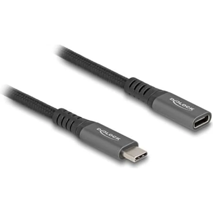 Delock USB 3.2 Gen 2 Kabel, USB-C St. zu BU, 10 Gbps, 100W PD 3.0, 0,5 m, schwarz – Bild 2