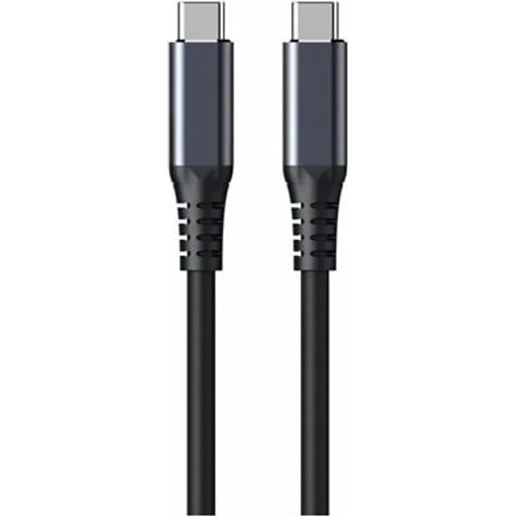 eSTUFF INFINITE USB-C Kabel, USB-C zu USB-C, 2 m, USB 2.0, 100 % recycelter Kunststoff, weiß