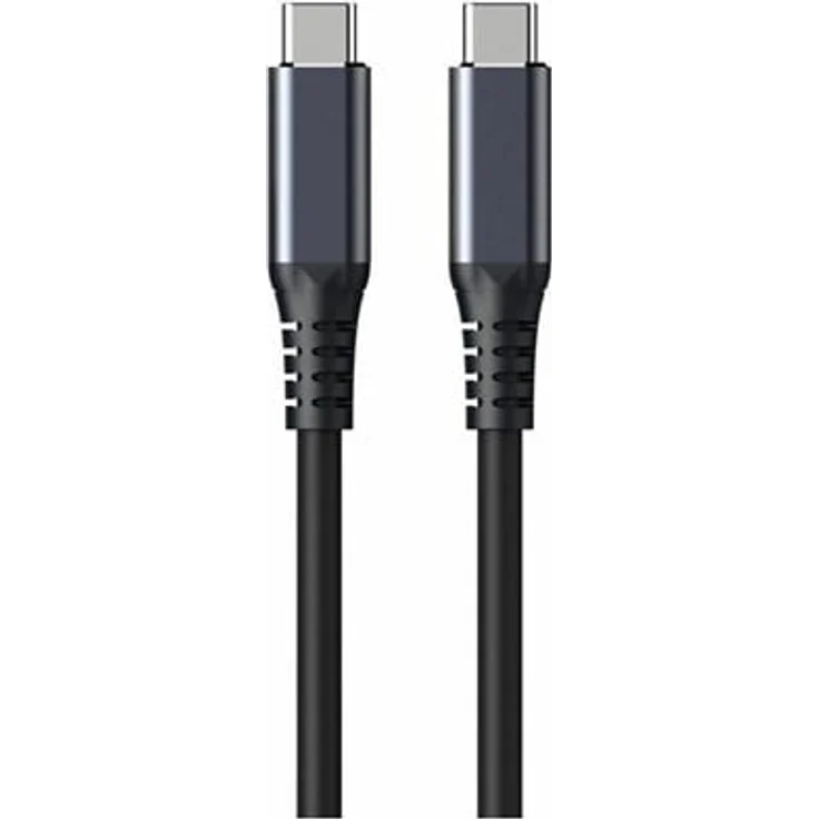 eSTUFF INFINITE USB-C Kabel, USB-C zu USB-C, 2 m, USB 2.0, 100 % recycelter Kunststoff, weiß
