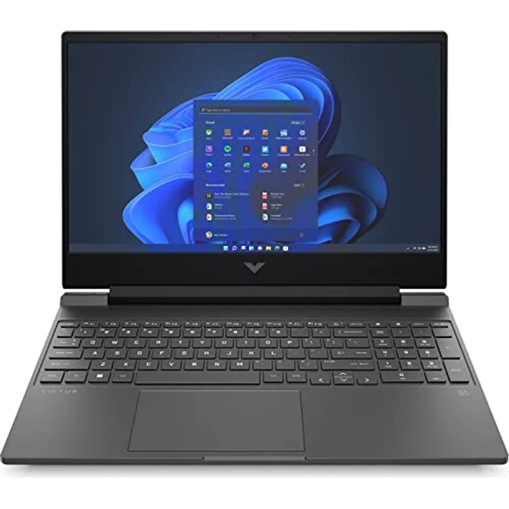 HP VICTUS 15-fa2703ng, 15.6" FHD IPS Laptop, Intel i5-13420H, 16GB RAM, 512GB SSD, NVIDIA RTX 2050, schwarz, Windows 11 – Bild 1
