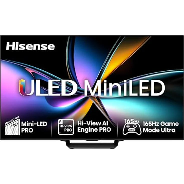 Hisense 85U7Q Pro, 85 Zoll 4K Mini LED Smart TV mit Hi-View AI Engine Pro, 165Hz Game Mode Ultra, FreeSync Premium Pro, Dolby Vision IQ Atmos und 2.1.2 ch Surround Sound [2025] – Bild 1