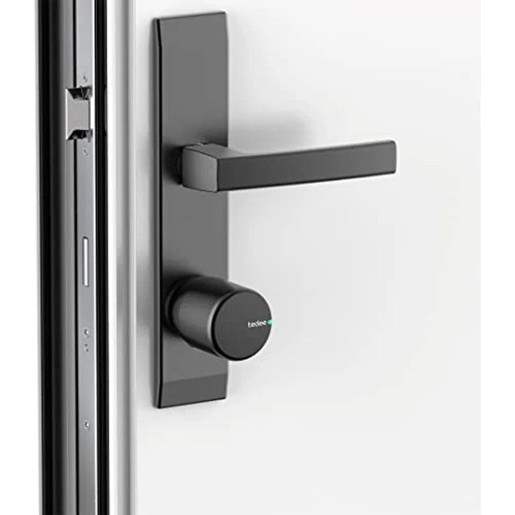 tedee Lock Pro, smartes Türschloss mit Bluetooth-Steuerung, Zutrittsverwaltung per App, Akku-betrieben, HomeKit-kompatibel, schwarz – Bild 4