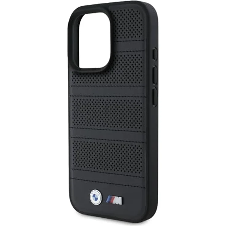 BMW Smartphone-Hülle BMW Apple iPhone 16 Pro Hardcase Perforated Stitched Line MagSafe aus ökologischem Leder mit TPU-Seiten, metallischem BMW-Logo und M Power-Emblem – Bild 6
