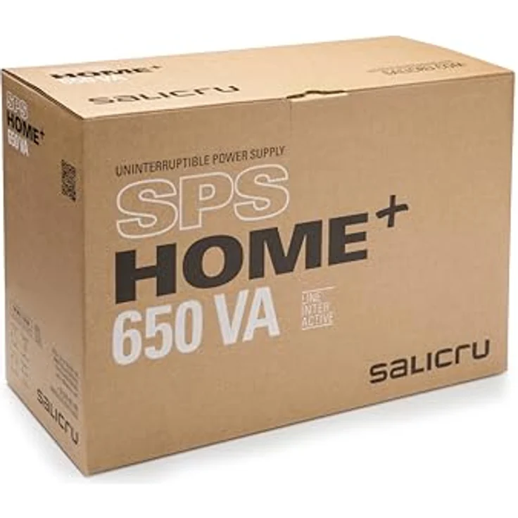 Salicru SPS 650 Home+ 650 VA Line-Interactive Multibase USV/UPS mit AVR Technologie in schwarz – Bild 5