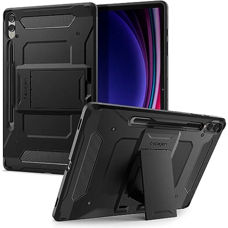 Spigen Tough Armor Pro Entwickelt für Samsung Galaxy Tab S9+ Hülle (2023) - Schwarz