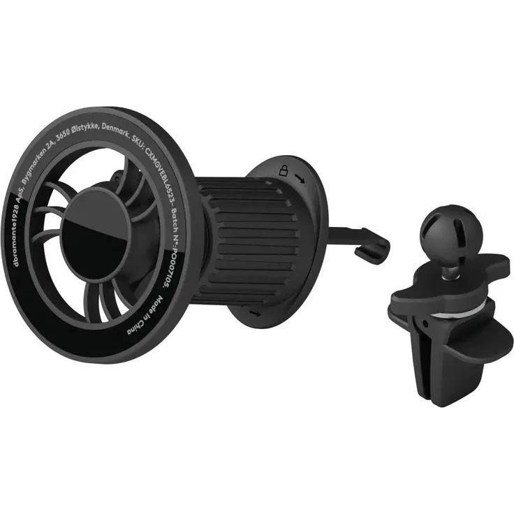 dbramante1928 re-charge-Car Holder-Vent, Magnetische Smartphone Halterung für Auto, Schwarz