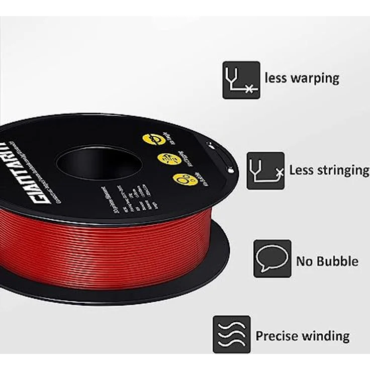 GIANTARM PETG Filament 1,75 mm rot, 1 kg Spule, korrosionsbeständig – Bild 4