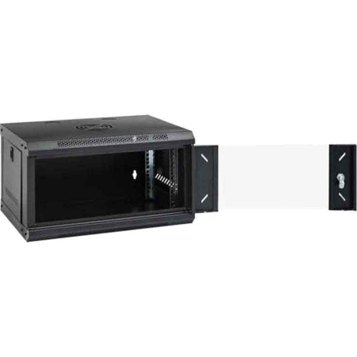 vidaXL 6U Wand Netzwerkschrank, Serverschrank Wandmontage, 19" Rack Server Schrank, Datenschrank Abschließbar, IP20 - vidaXL – Bild 2