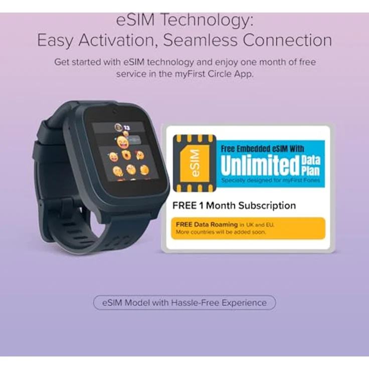 myFirst myFirst Fone S3+ Kinder-Smartwatch in Space Blue mit GPS, Musikplayer, Kamera, Anruffunktion und Schulmodus – Bild 3