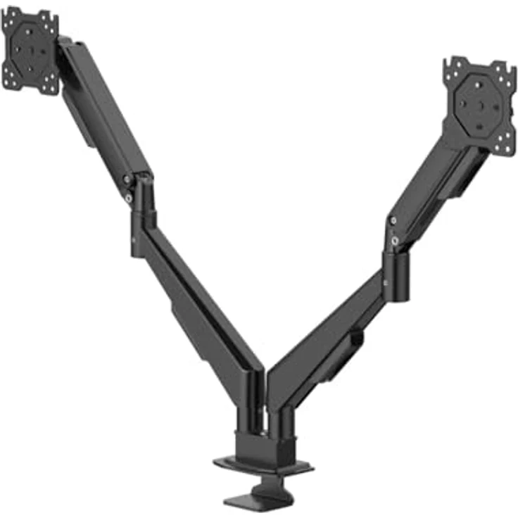 Hama Monitorhalterung für 2 Monitore, vollbeweglich mit Gasdruckfeder, 17" - 35", Schwarz – Bild 1