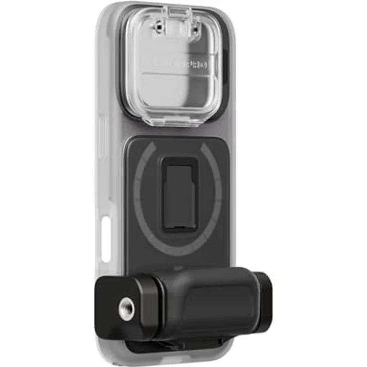 PolarPro iPhone 16 Pro LiteChaser 16 ProCase - Transparent, Smartphone Hülle mit Kalt-Schuh-Halterung und abnehmbarem Griff – Bild 1