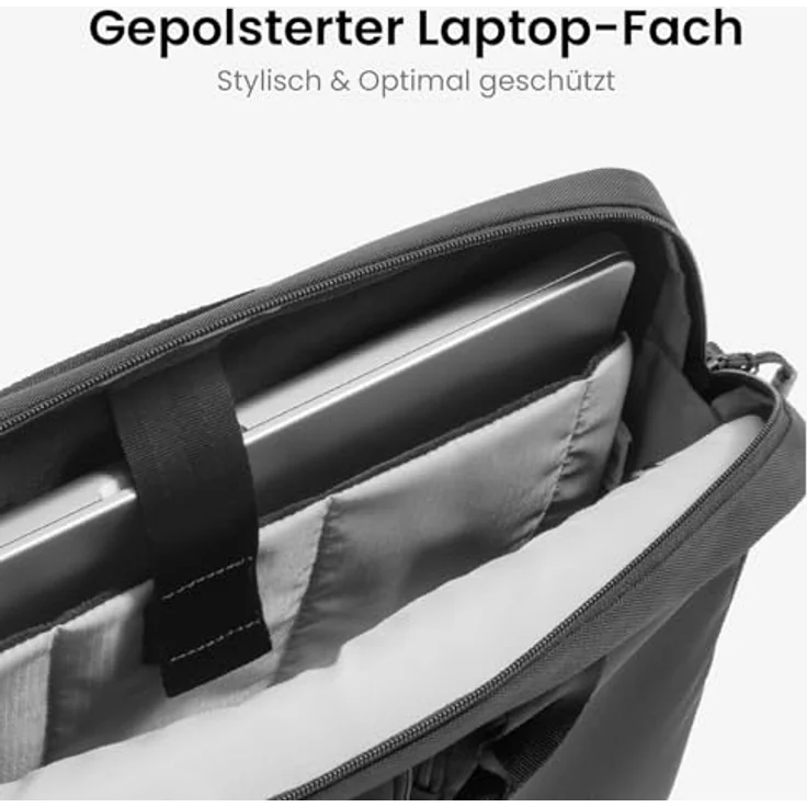 tomtoc Aktentasche A33, Laptoptasche wasserabweisend für bis zu 16 Zoll Laptops, für MacBook Pro M5 Pro/Max (2026), mit organisiertem Innenfach und maximalem Laptopschutz, für Herren im Business-Einsatz – Bild 5