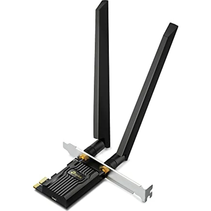 TP-Link Archer TXE72E AXE5400 Wi-Fi 6E Bluetooth 5.3 PCIe Adapter(6 GHz 2402 Mbps,5 GHz 2402 Mbps,2.4 GHz,574 Mbps, Bluetooth 5.3, WPA3-Verschlüsselungsstandards,High-Gain-Antennen) – Bild 1