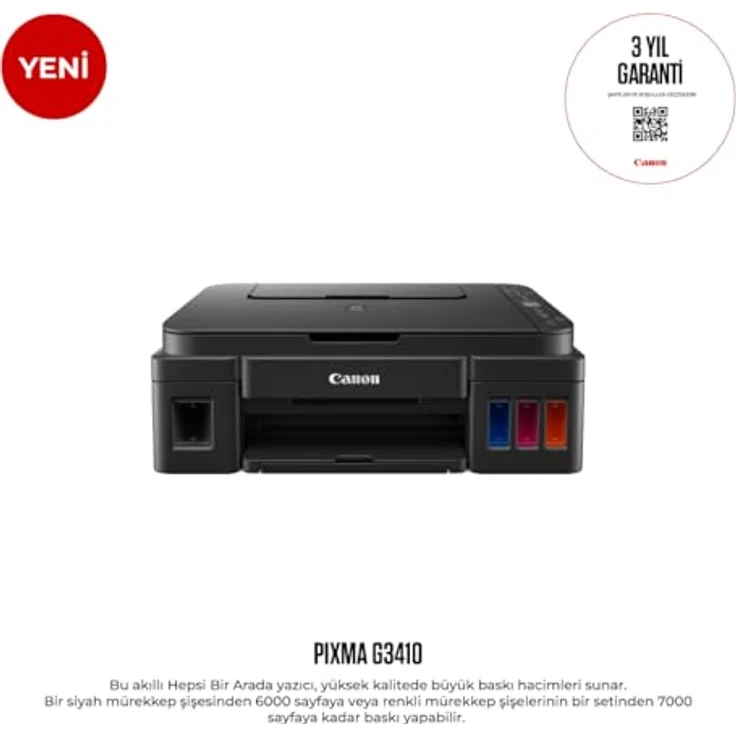 Canon PIXMA G3410, Multifunktionsdrucker mit WLAN und nachfüllbaren Tintentanks – Bild 7