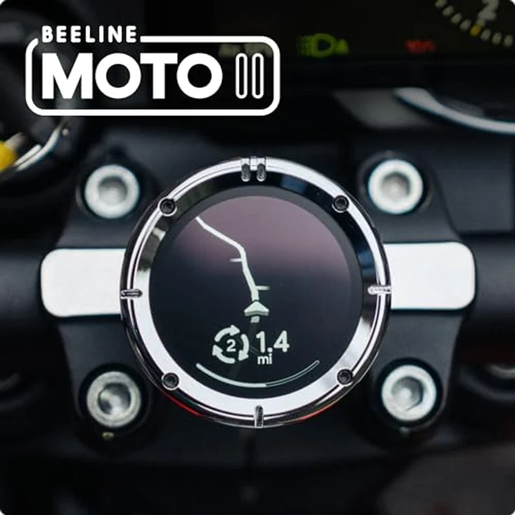 Beeline Moto II Classic Navigationssystem, GPS für Motorräder mit hochauflösendem Farbdisplay und Turn-by-Turn-Navigation – Bild 2